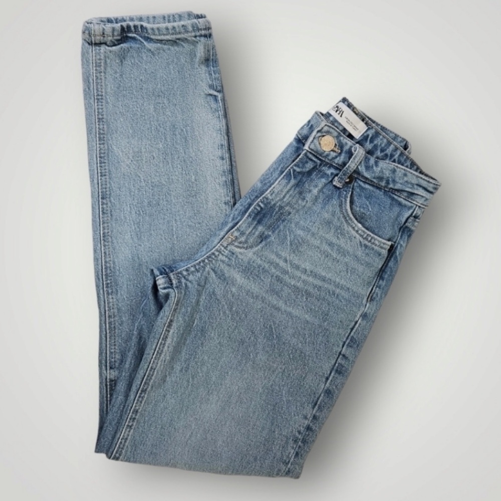 ZARA Jeans Women’s Size 2 Blue Skinny Slim Tapered Denim